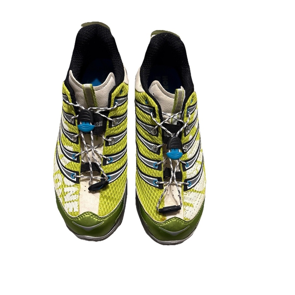 Hoka One One Sneakers Womens 10.5 Kailua Trail Shoes Run Green Metallic Lace Up